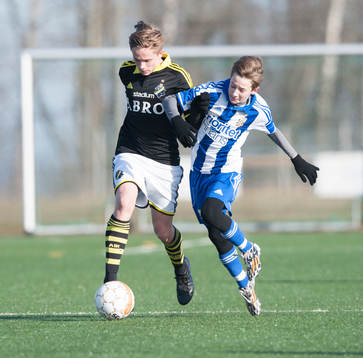  i matchen i Tipselit Cup mellan IFK Göteborg och AIK i Jönköping 14 mars 2015.
