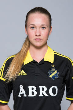 Elin Sjölander, AIK, poserar för ett porträtt den 16 mars 2015 i Stockholm.