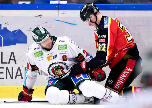 Frölundas Joel Lundqvist och Luleås Lennart Petrell