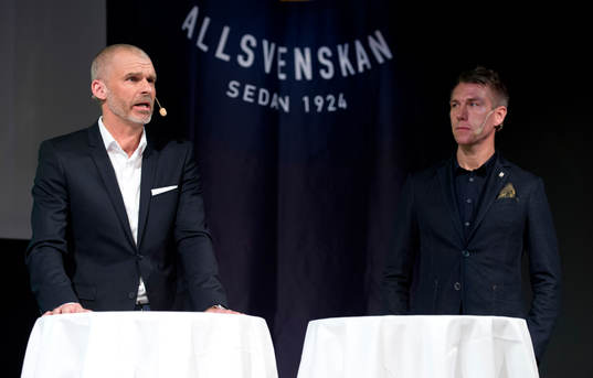 Michael Lerjeus och Daniel Klasenius, domare