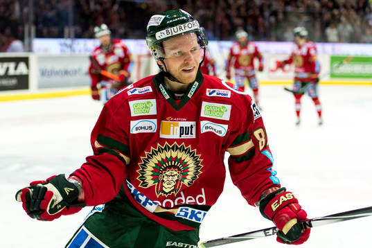 Frölundas Ryan Lasch jublar