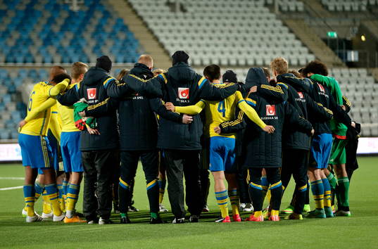 Sveriges trupp efter matchen