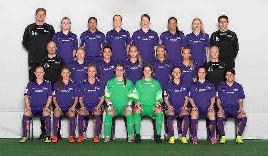  Magnus Sehlström (målvaktstränare), Soffia A Gunnarsdottir, Roosa Ariyo, Ida Pettersson, Anna Furberg, Anna Oscarsson, Jenny Holm, Jerry Carlsson (Tränare). Mellersta raden från vänster: Erik Bondesson (fystränare), Sofie Erlandsson, Sara Nilsson, Ida Andersson, Amanda Östervall, Charlotte Ericsson, Annika Lindqvist (Sjukgymnast). Nedre raden från vänster: Linn Andersson, Pernilla Sennewald, Elin Eklund, Sara Björck, Emma Lind, Michaela Berndtsson, Madeleine Larsson, Alexandra Vera.
