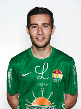 Dalkurd FFs Halil Milli poserar för ett porträtt den 27 mars 2015 i Borlänge.