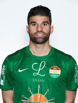 Dalkurd FFs Mattias Mete poserar för ett porträtt den 27 mars 2015 i Borlänge.