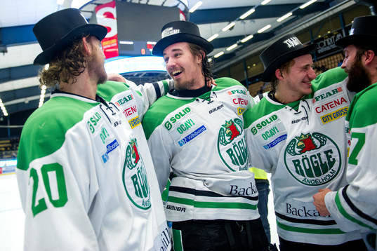 Rögles Calle Rosén, Daniel Sylwander, Jakob Lilja och