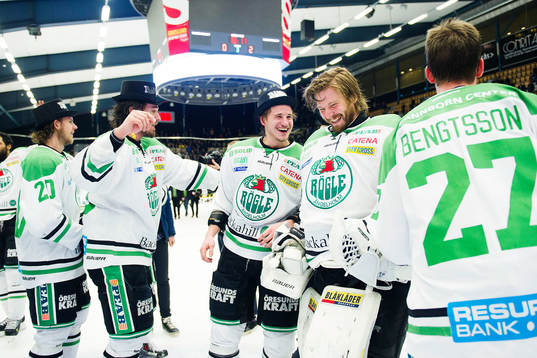 Rögles Calle Rosén, Daniel Sylwander, Jakob Lilja och