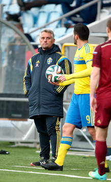 Sveriges förbundskapten Claes Eriksson