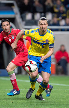 Sveriges Zlatan Ibrahimovic