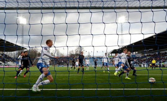 Spel framför Norrköpings mål med Andreas Johansson