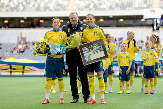 Sveriges Therese Sjögran fick pris för att hon gjort 200