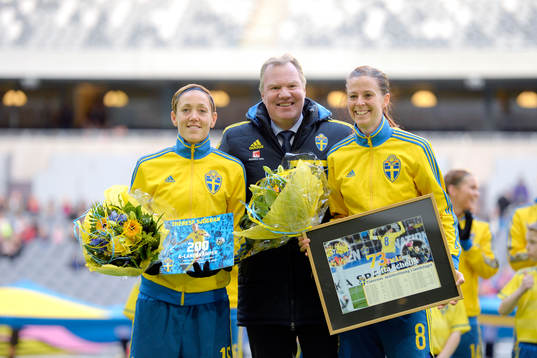 Sveriges Therese Sjögran fick pris för att hon gjort 200