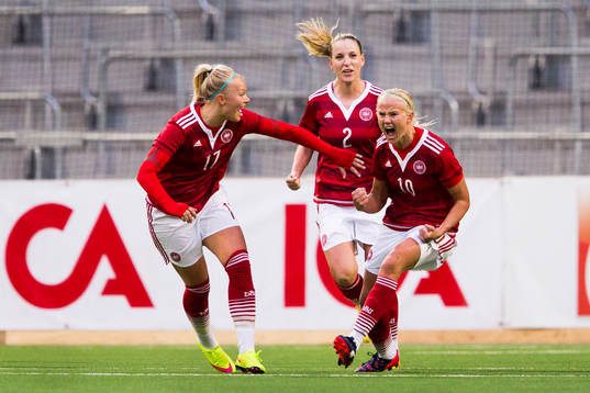 Danmarks Line Sigvardsen-Jensen och Cecilie Sandvej