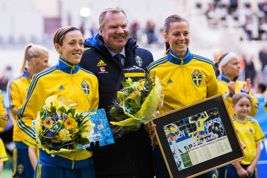 Sveriges Therese Sjögran fick pris för att hon gjort 200