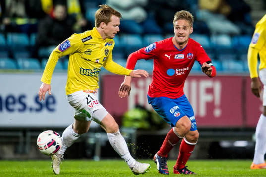 Falkenbergs Dan Keat och Helsingborgs Johan Mårtensson