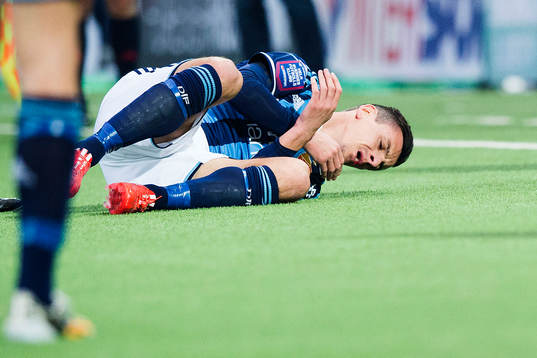 Djurgårdens Haris Radetinac har ont