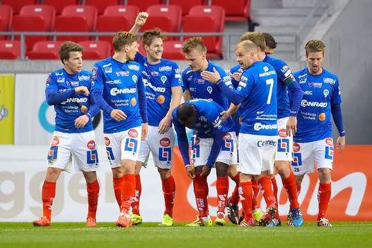 Åtvidabergs Victor Sköld jublar