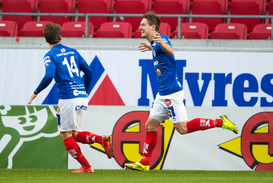 Åtvidabergs Victor Sköld jublar