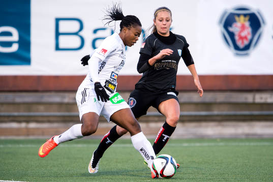 Piteås Faith Ikidi och Göteborgs Lieke Martens