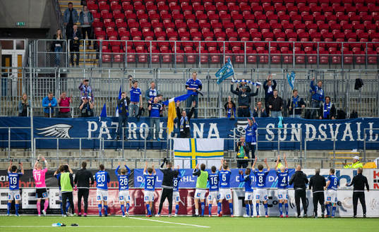 Jubel hos Sundsvalls spelare