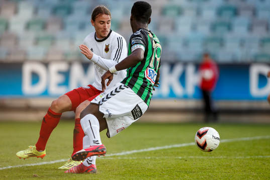 Östersunds Jonathan Azulay och Gais Bryan Johansson