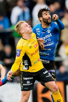 Elfsborgs Per Frick och Halmstads Mohammed Ali Khan