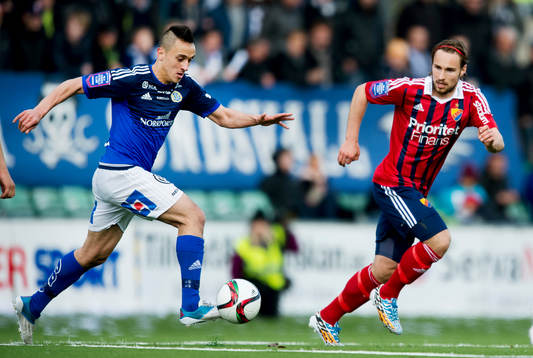 Sundsvalls Adam Chennoufi och Djurgårdens Kevin Walker