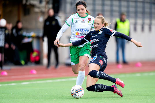 Hammarbys Clara Markstedt och Linköpings Magdalena Eriksson