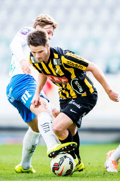 Norrköpings Alexander Fransson och Häckens Gunnar Heidar