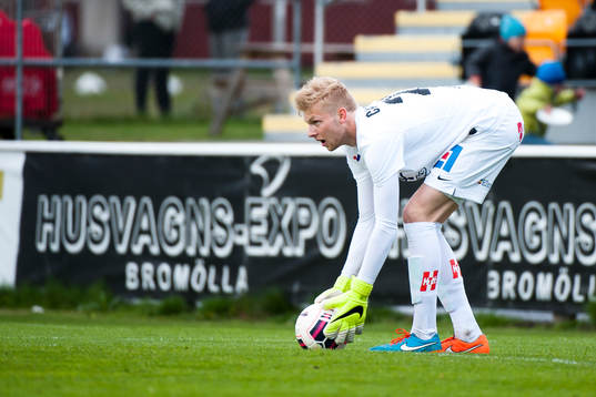 Jönköpings Södras målvakt Anton Cajtoft