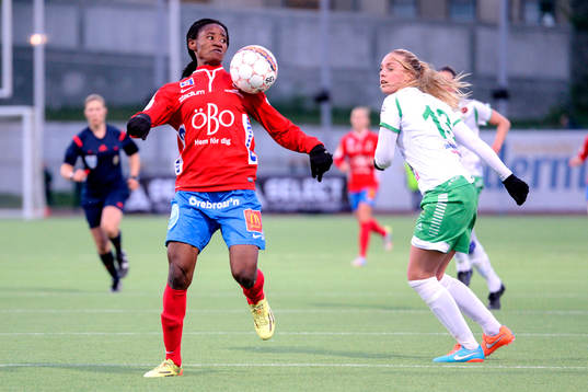Örebros Sara Michael och Hammarbys Petronella Ekroth