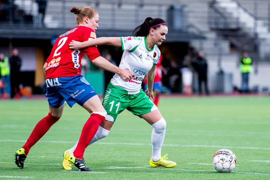 Örebros Sara Nordin och Hammarbys Emma Jansson