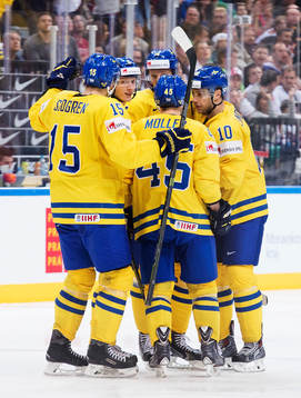 Sveriges Mattias Sjögren, John Klingberg, Staffan
