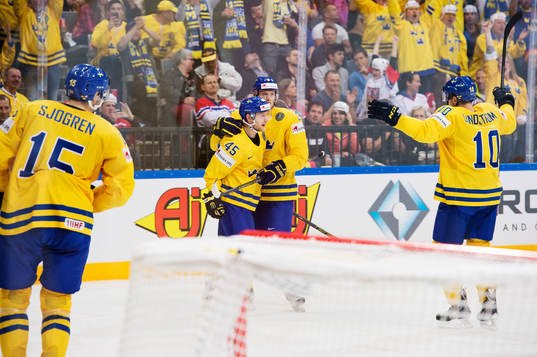 Sveriges Mattias Sjögren, Oscar Möller, John Klingberg