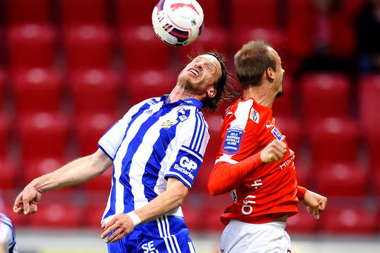 IFK Göteborgs Gustav Svensson och Kalmars Pär Ericsson