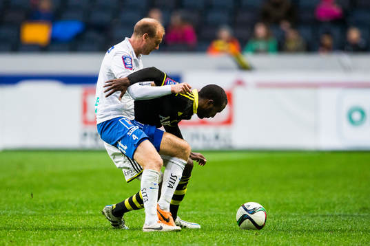 s Henok Goitom under fotbollsmatchen i Allsvenskan mellan AIK och Norrköping den 10 maj 2015 i Stockholm. 