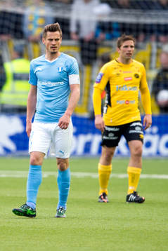 Malmö FFs Markus Rosenberg och Elfsborgs Anders Svensson