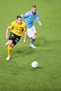 Elfsborgs Viktor Claesson och Malmö FFs Jo Inge Berget