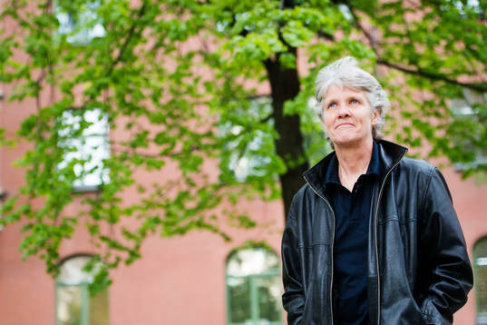 Sveriges förbundskapten Pia Sundhage poserar för ett porträtt när VM-truppen presenteras