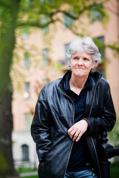 Sveriges förbundskapten Pia Sundhage poserar för ett porträtt när VM-truppen presenteras
