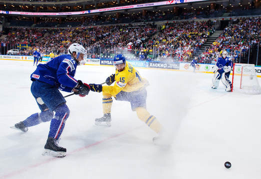 Frankrikes Nicolas Besch och Sveriges Mattias Sjögren