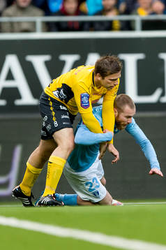 Elfsborgs Anders Svensson och Malmö FFs Filip Helander