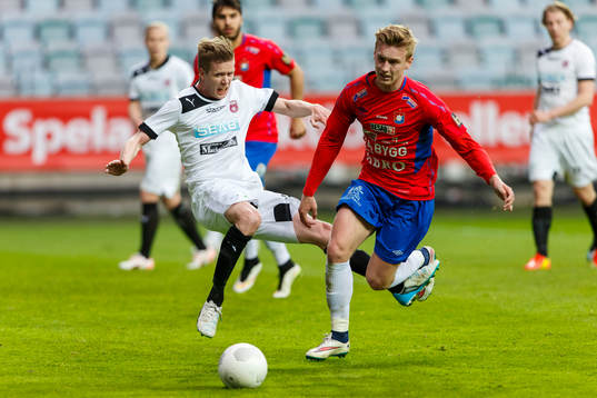 Qvidings Rickard Hansson och Örgrytes Sebastian Ohlsson