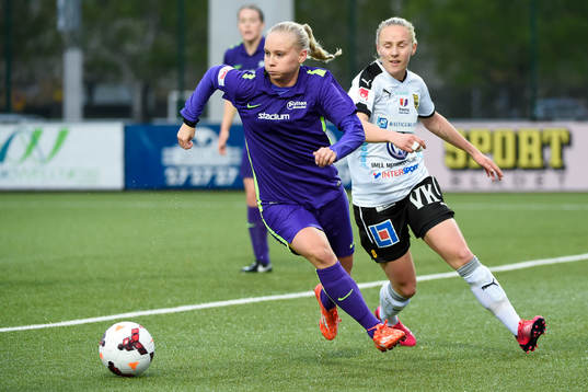Jitex Elin Eklund och Umeås Linnéa Åberg