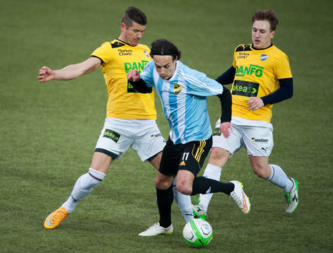 IFK Hässleholms Karim Al-Asi i matchen i division 2 mellan IFK Malmö och IFK Hässleholm i Malmö 9 maj 2015.