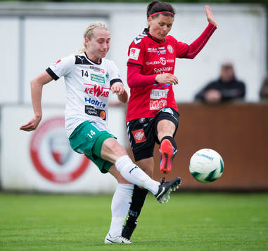 Mallbackens Erica Ericsson och Kristianstads Susanne Moberg