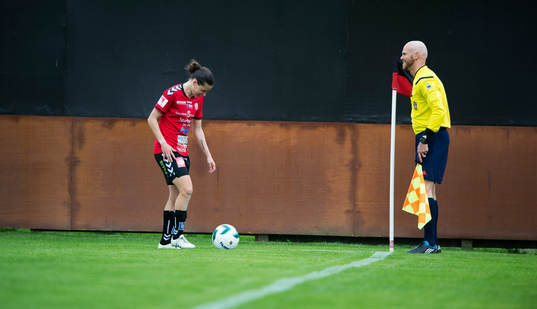 Kristianstads Johanna Rasmussen skall lägga hörna i