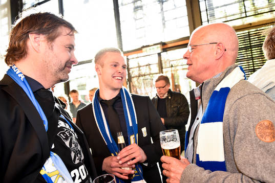 IFK Göteborgs ordförande Karl Jartun (v) och Gustav Engvall (m)