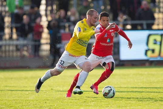Falkenbergs Christoffer Carlsson och Kalmars Emin Nouri