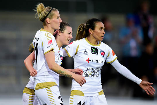 Rosengårds Anja Mittag, Ramona Bachmann och Marta Viera Da